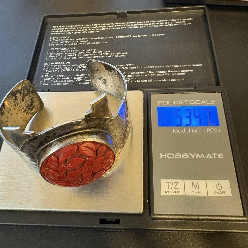 M and J Savitt hammered sterling